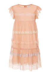 Corabelle Ruffled Lace Dress